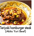 Teriyaki hamnurger steak